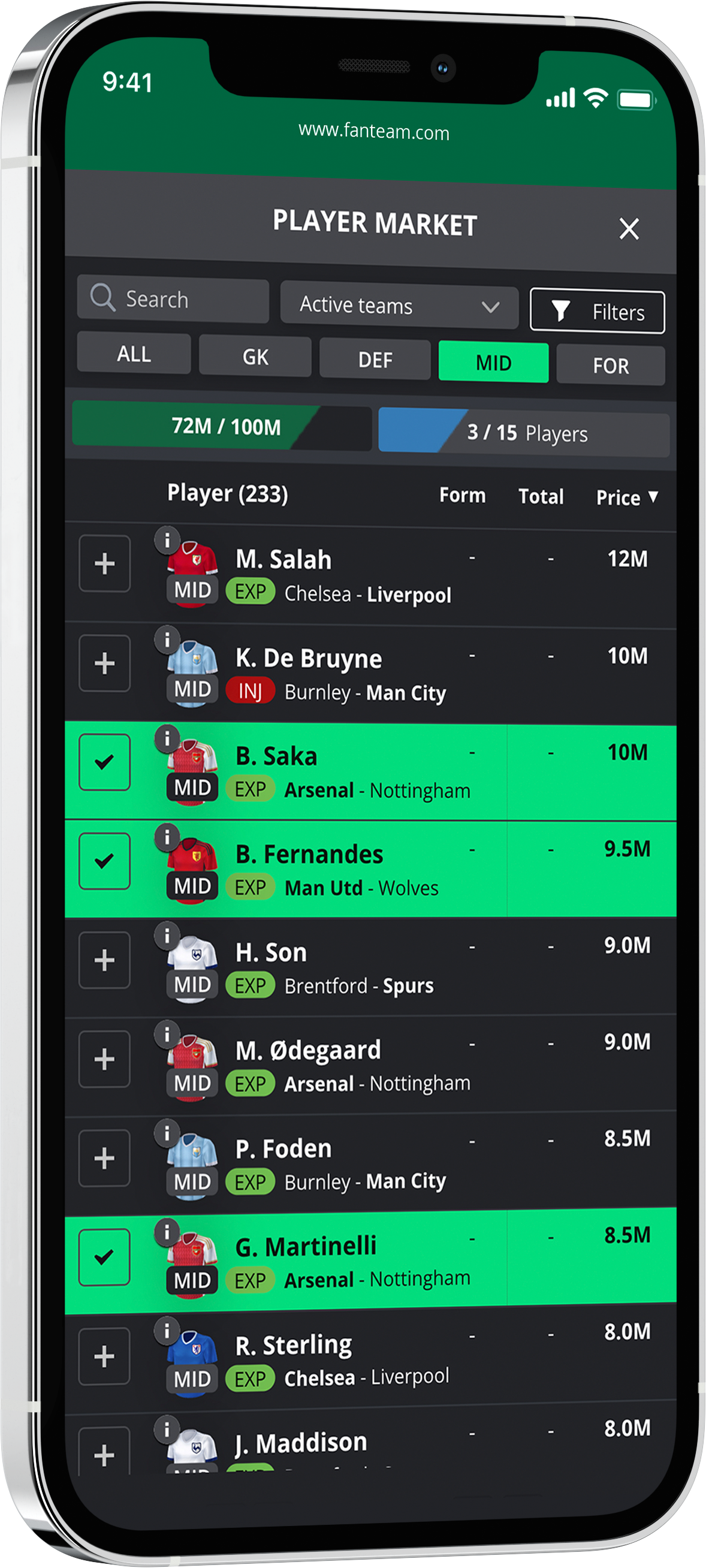 lineup